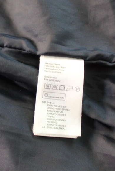 LOGG gilet size 14 Eur 42 Navy Blue Tan contrast hooded pockets - Picture 6 of 6